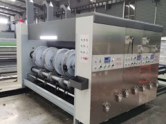 厂家直销四色水墨纸箱纸板印刷圆压圆加四联免版模切机一机两用图1